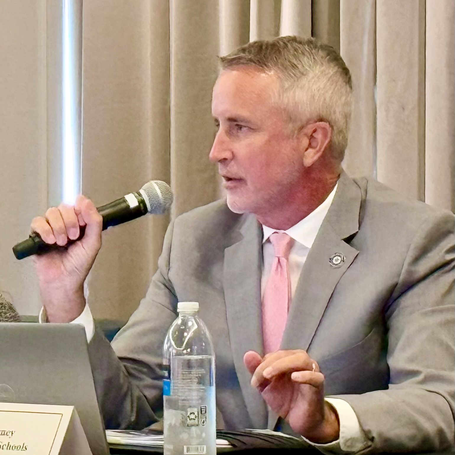 male speaker at cgcs conference