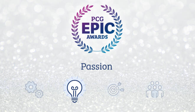 PCG EPIC award for Passion logo