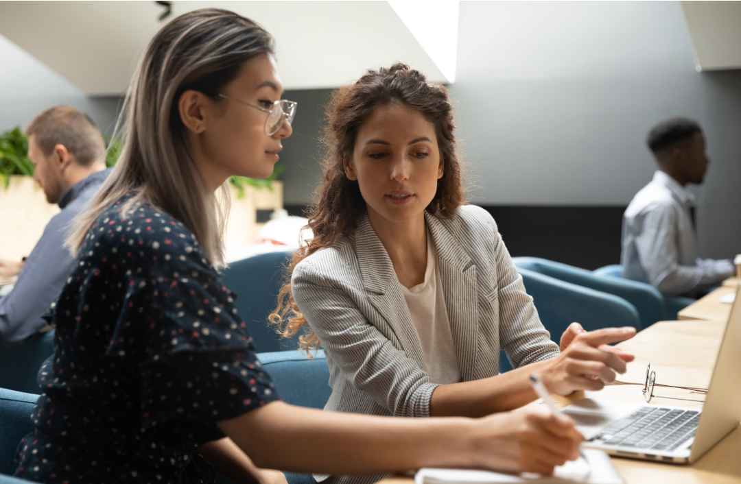 Two female colleagues