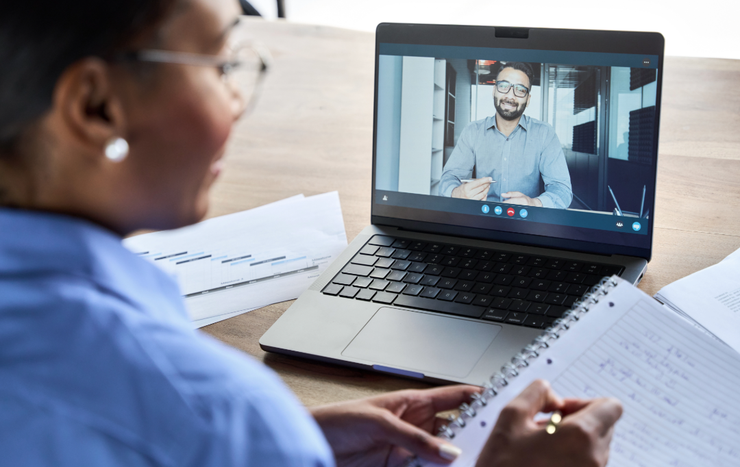 picture of colleagues on zoom call