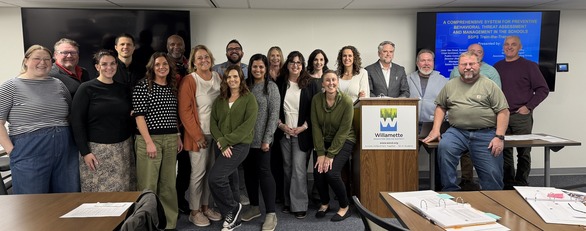 The group of School Safety and Prevention Specialists who were trained and certified in the SK Cascade Behavioral Threat Assessment model.