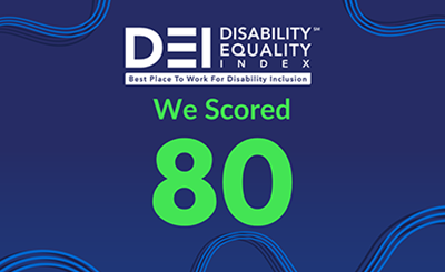 DEI score of 80 - Badge