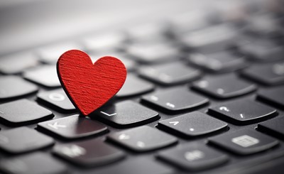 pcg cares heart and keyboard